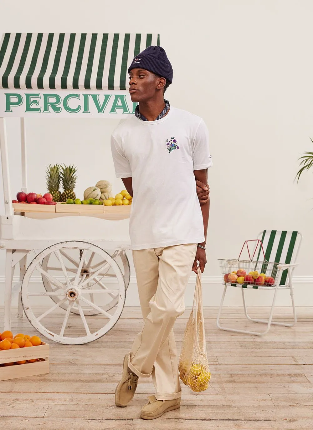 Thistle Flower T Shirt | Champion and Percival | Ecru sold by Percival product image thumbnail 5