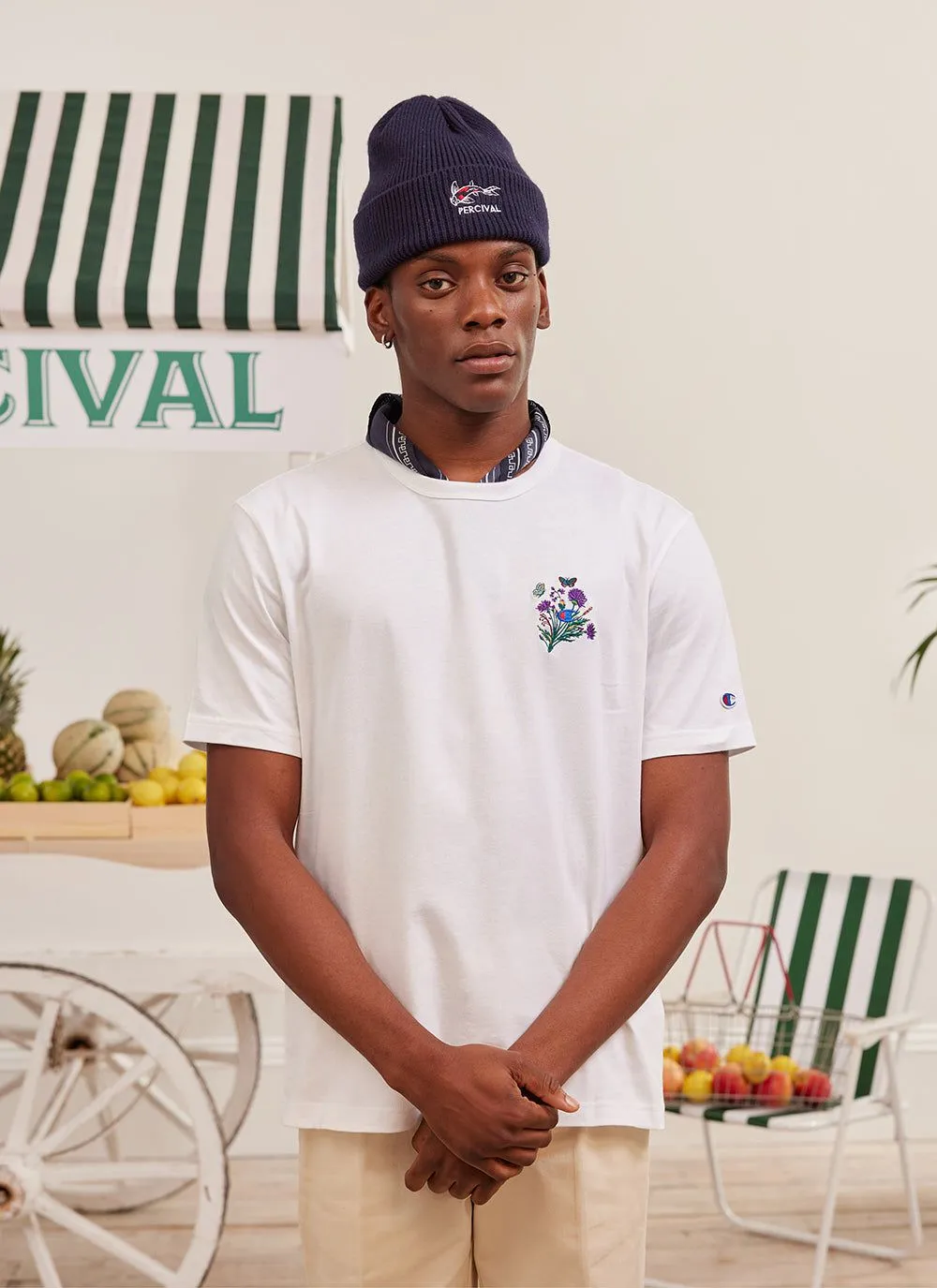 Thistle Flower T Shirt | Champion and Percival | Ecru sold by Percival product image thumbnail 4