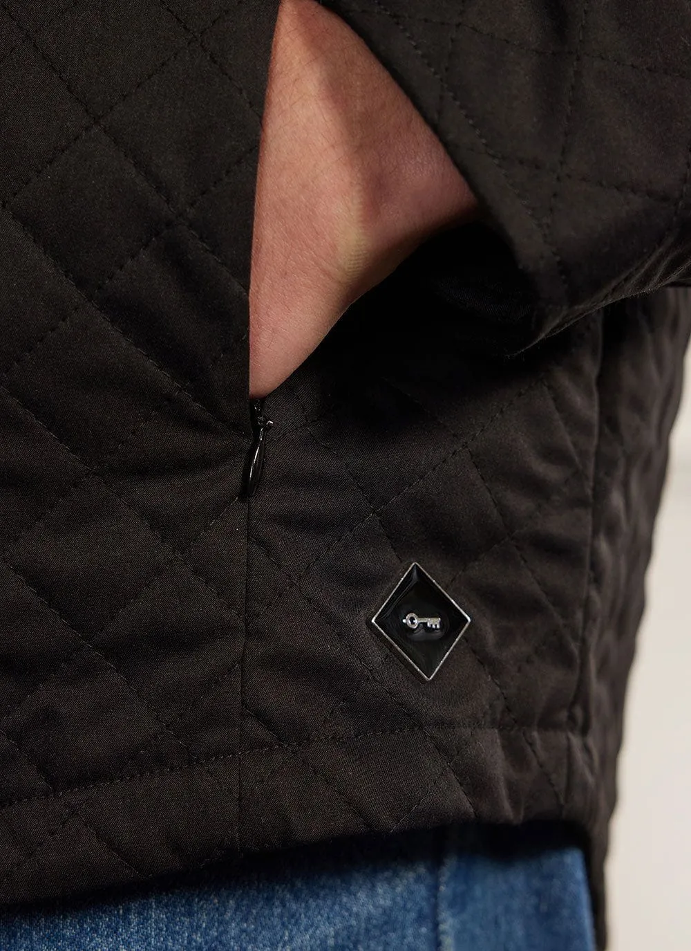 Auxiliary Quilted Shirt | Black sold by Percival product image thumbnail 4