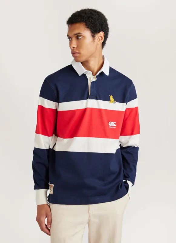 Rugby Shirt | Canterbury and Percival | Navy with Red sold by Percival
