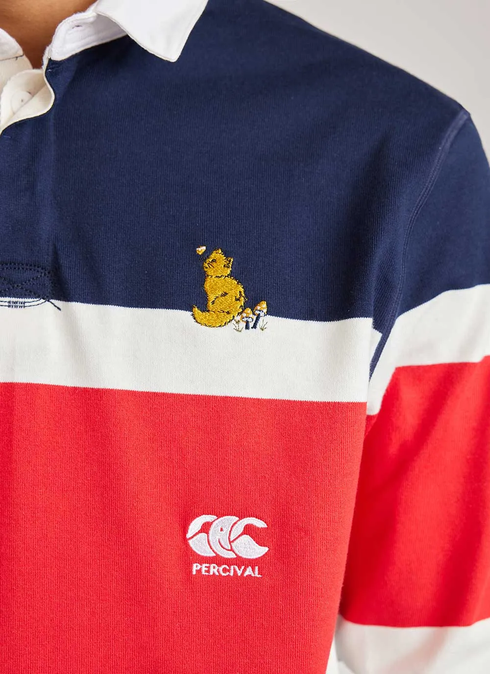 Rugby Shirt | Canterbury and Percival | Navy with Red sold by Percival product image thumbnail 4