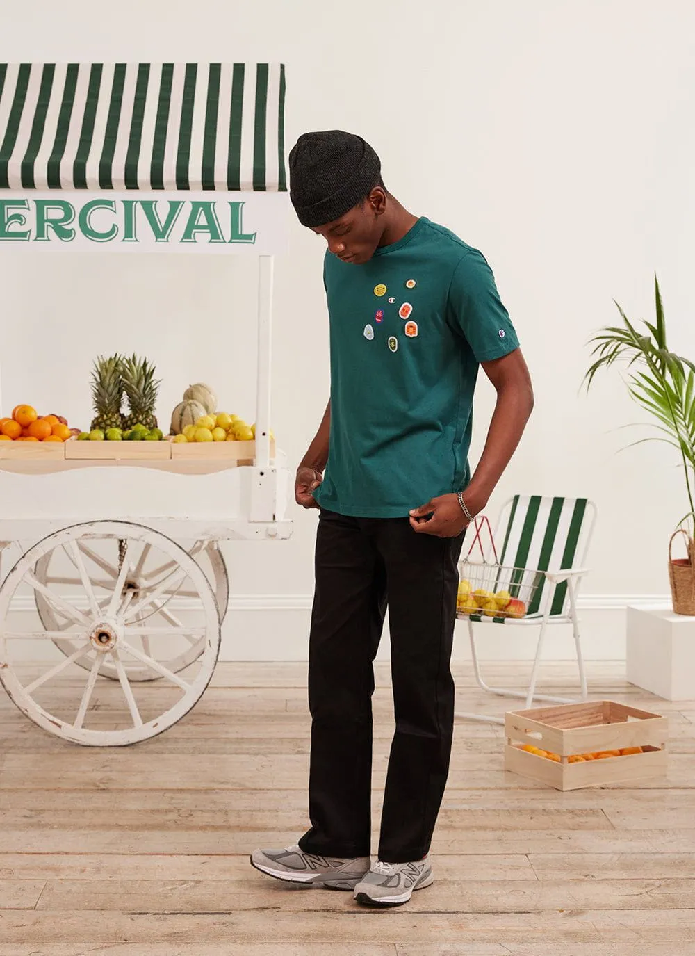 Perci-Post Stamps T Shirt | Champion and Percival | Forest sold by Percival product image thumbnail 4