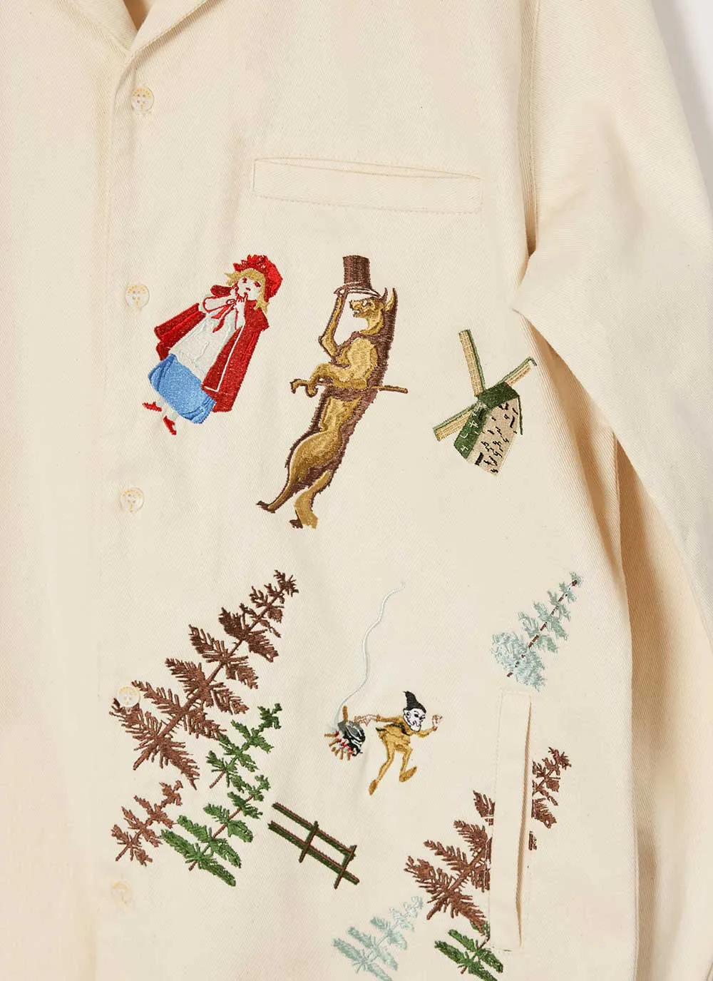 Perci & The Wolf Overshirt | Ecru sold by Percival product image thumbnail 2