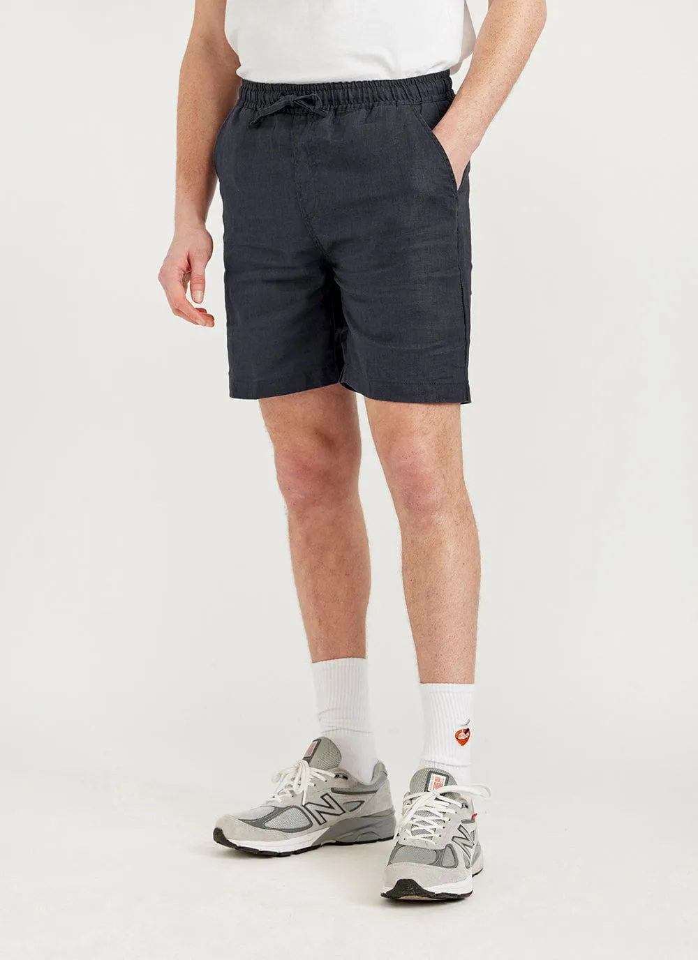 Linen Shorts | Black sold by Percival product image thumbnail 4