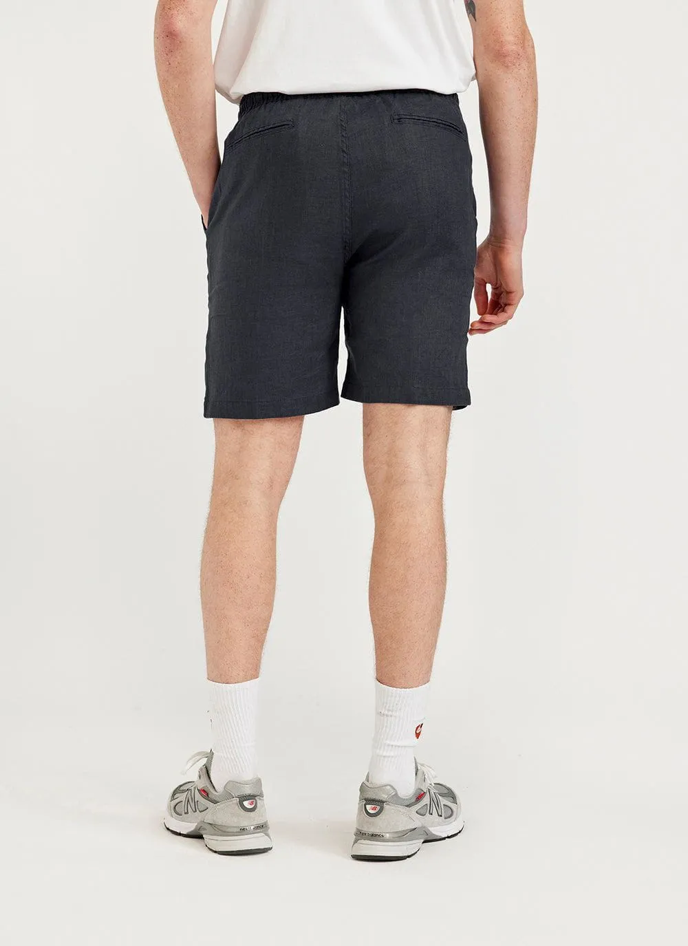 Linen Shorts | Black sold by Percival product image thumbnail 5