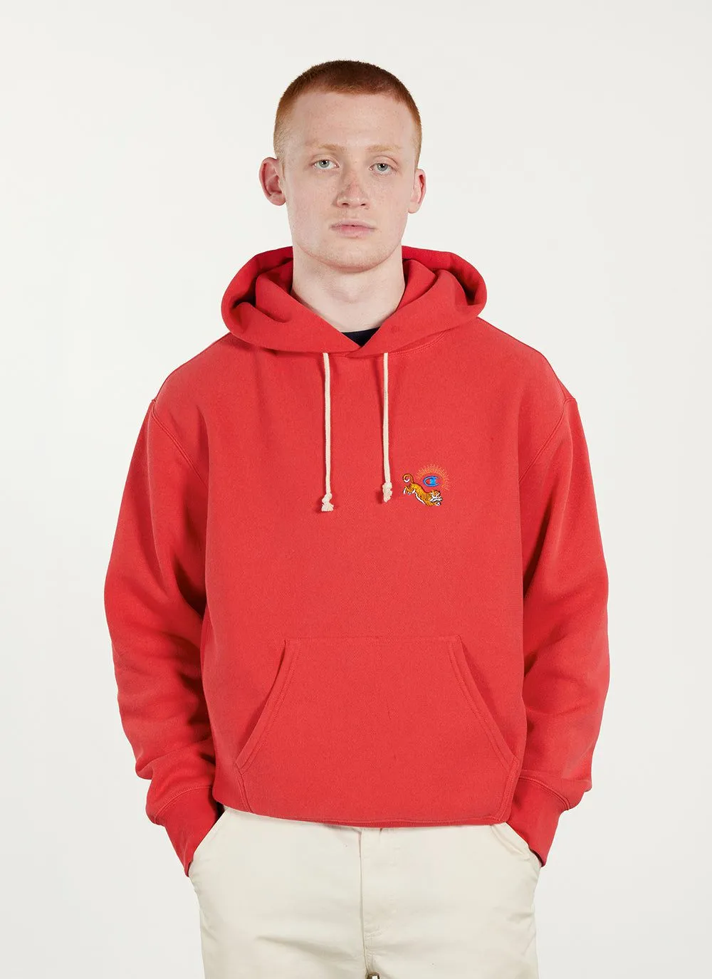 Crouching Tiger Hoodie | Champion and Percival | Red sold by Percival product image thumbnail 3