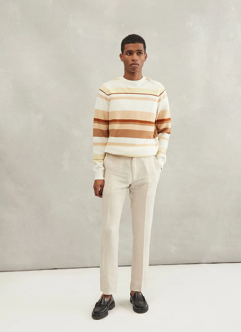 Linen Dress Trousers | Natural sold by Percival product image thumbnail 5