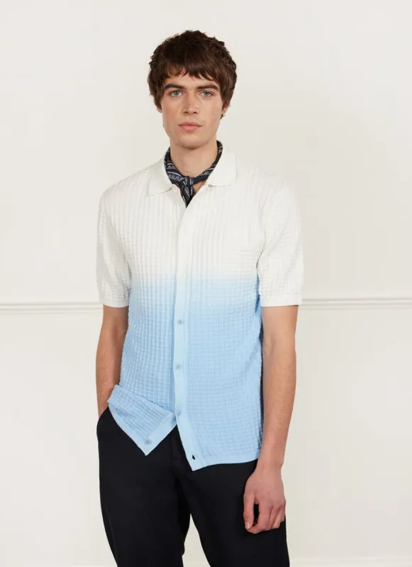 Dip Dab Knitted Shirt | Organic Cotton | Light Blue sold by Percival