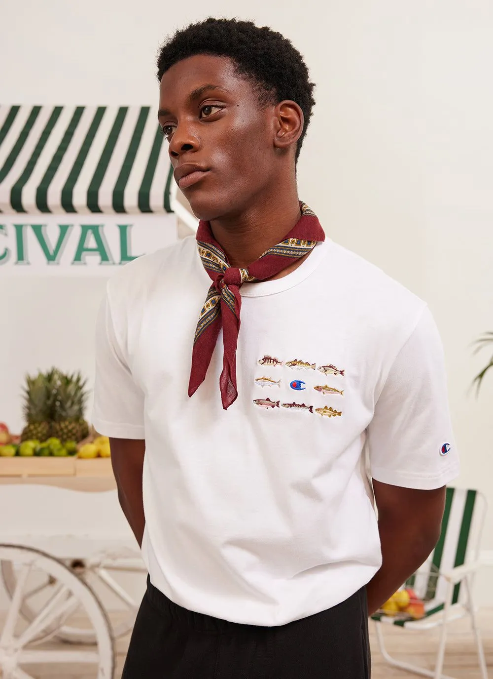 Rare Fish T Shirt | Champion and Percival | Ecru sold by Percival product image thumbnail 2