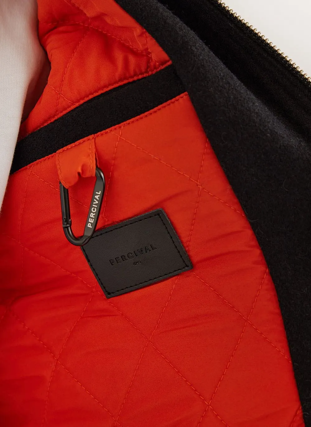 Drop Cap Jacket | Embroidered Wool | Black sold by Percival product image thumbnail 5