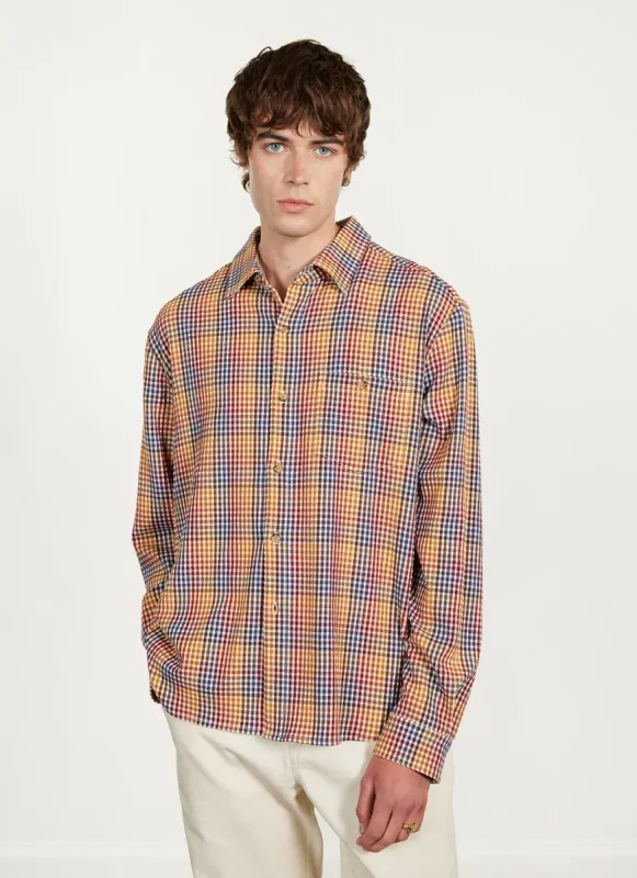 Agora Pearce Oversized Shirt | Cotton | Multi Check sold by Percival