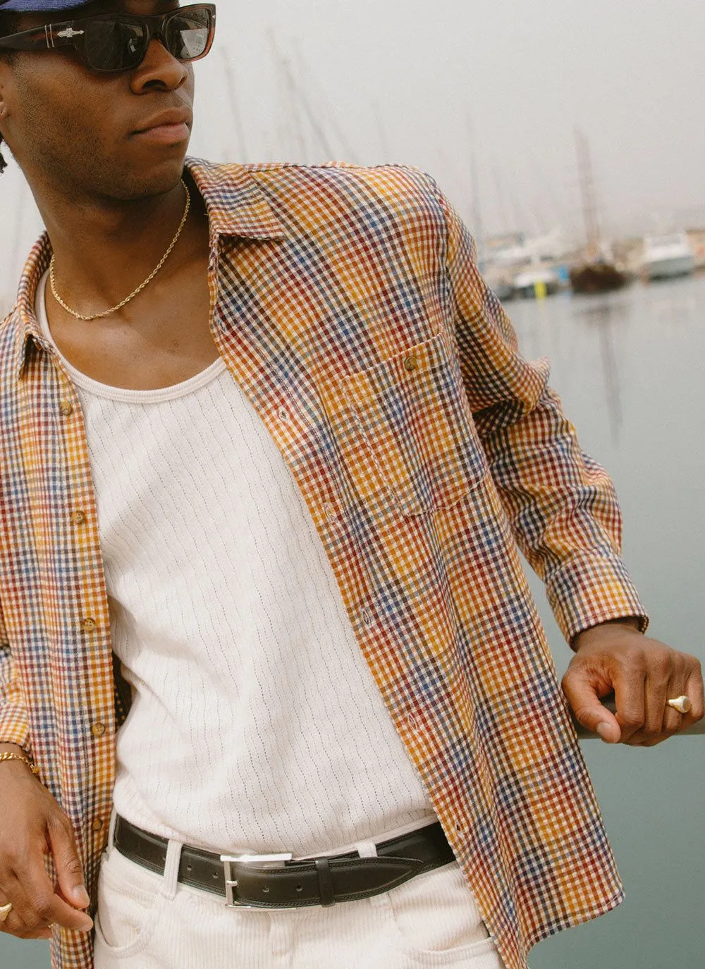 Agora Pearce Oversized Shirt | Cotton | Multi Check sold by Percival product image thumbnail 3