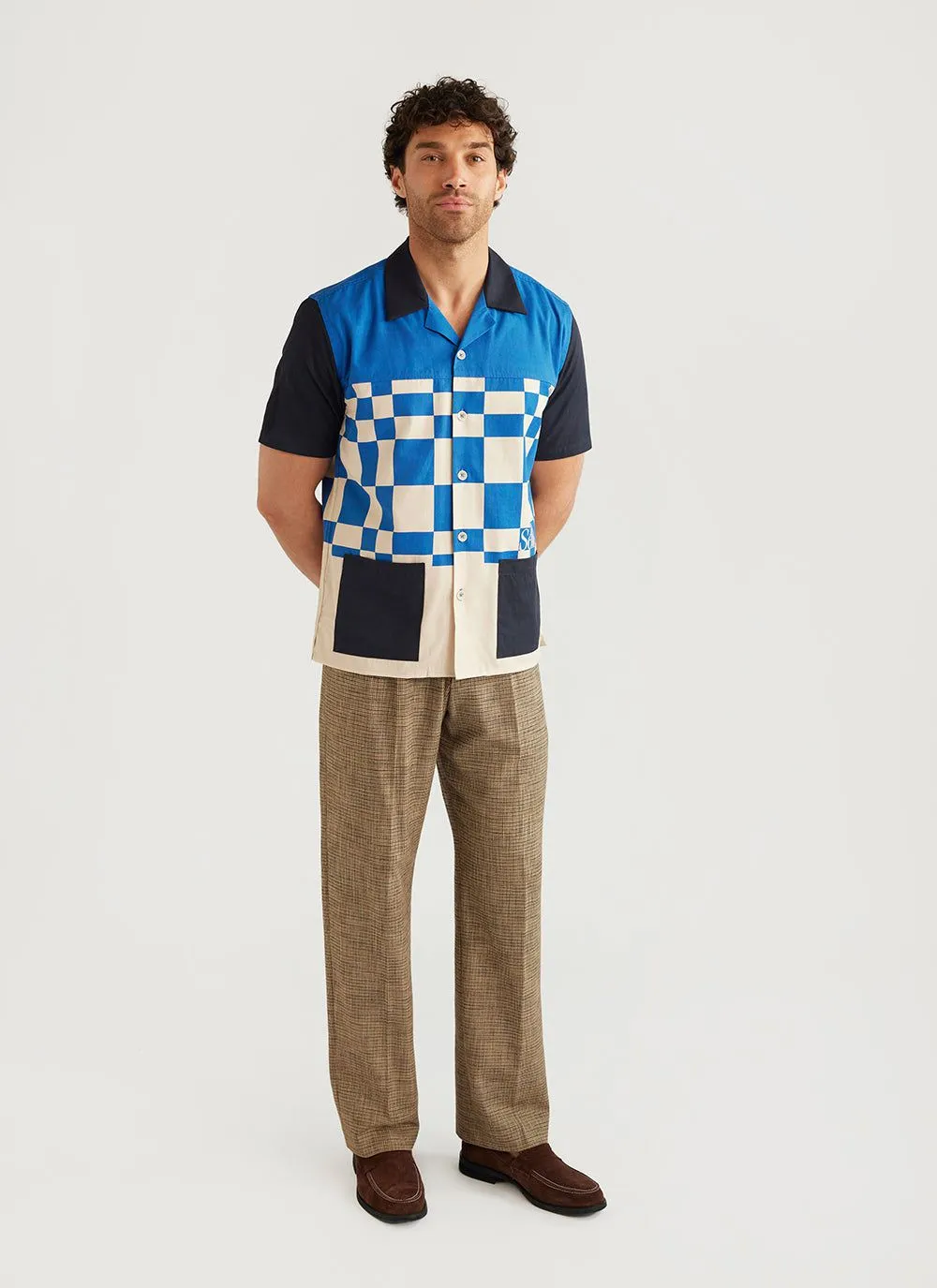 The Pop In Cotton Shirt | Seinfeld x Percival | Blue sold by Percival product image thumbnail 2