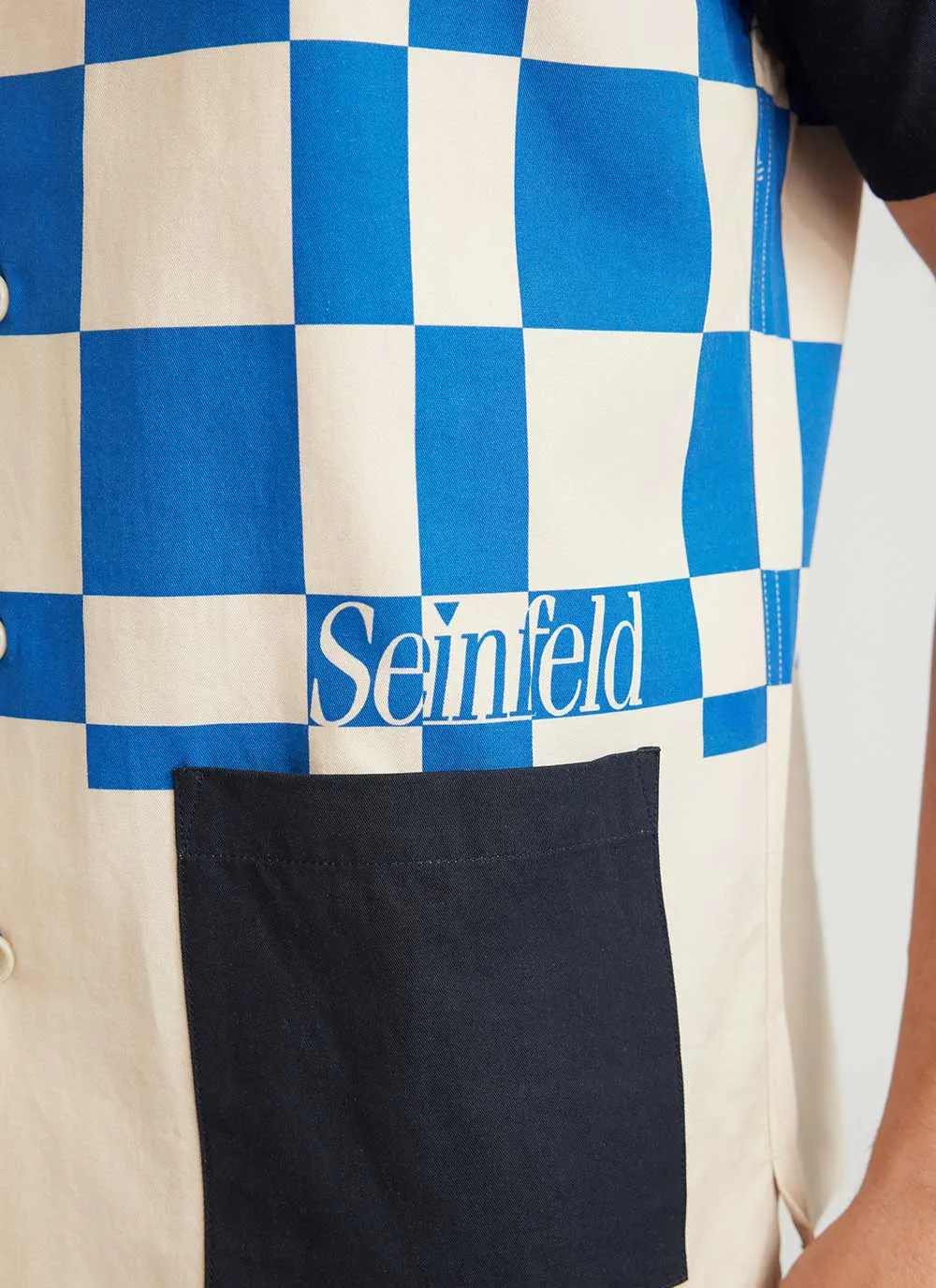 The Pop In Cotton Shirt | Seinfeld x Percival | Blue sold by Percival product image thumbnail 5