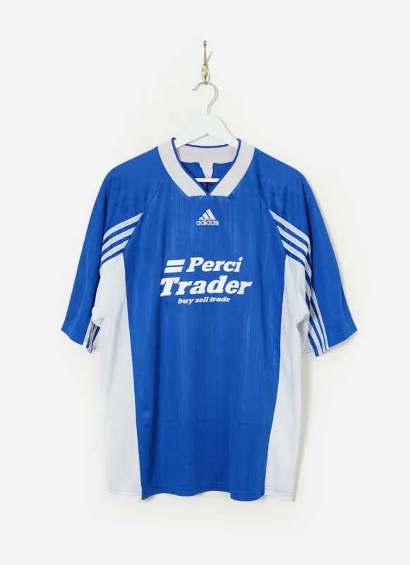 90s Adidas Shirt #20 | Percival x Classic Football Shirts | Blue with White sold by Percival
