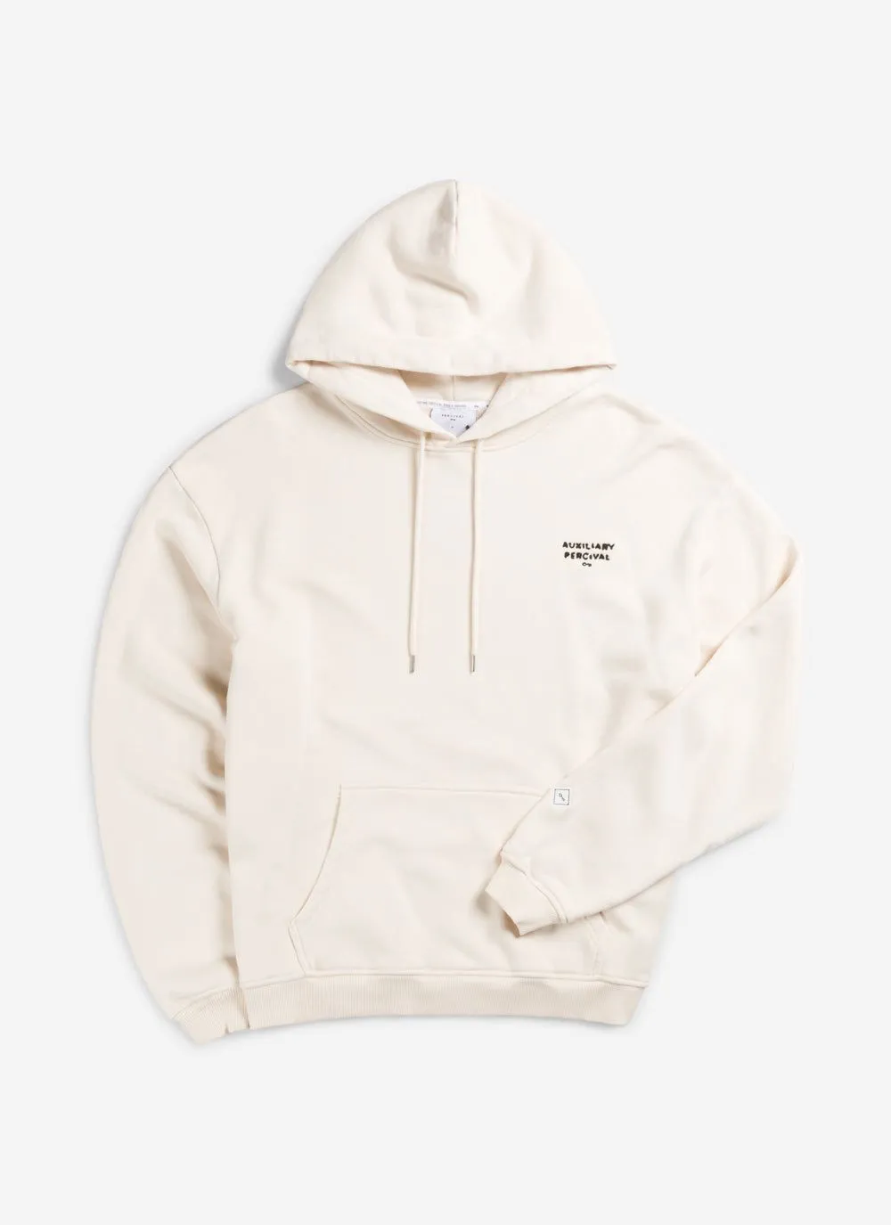 Auxiliary Hoodie 01 | Cotton | Ecru sold by Percival product image thumbnail 2
