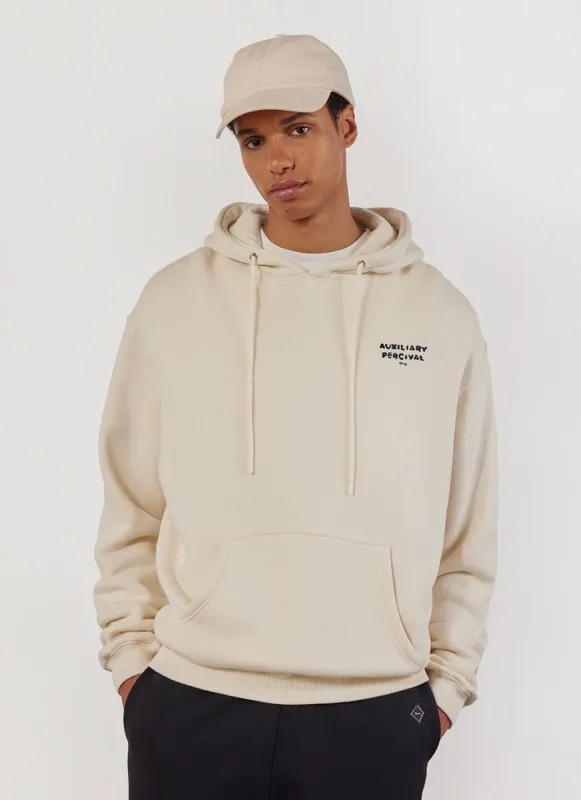 Auxiliary Hoodie 01 | Cotton | Ecru sold by Percival