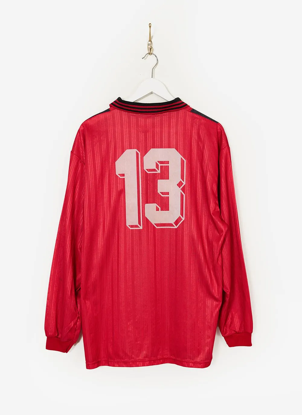 90s Adidas Shirt #18 | Percival x Classic Football Shirts | Red sold by Percival product image thumbnail 2