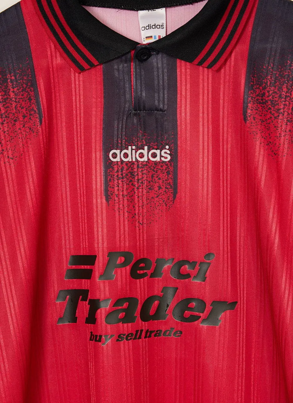 90s Adidas Shirt #18 | Percival x Classic Football Shirts | Red sold by Percival product image thumbnail 3