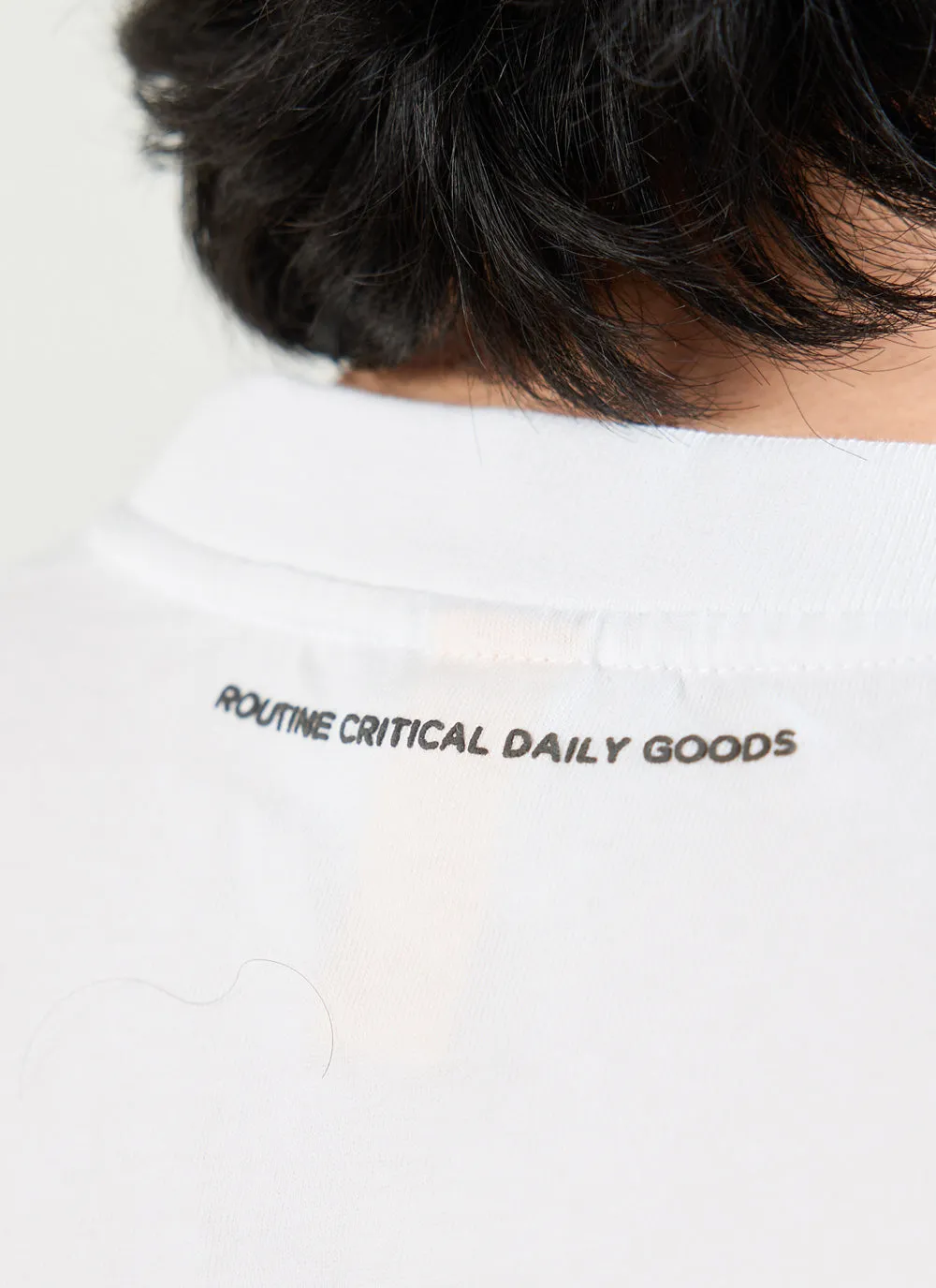 Croissant T Shirt | Embroidered Organic Cotton | White sold by Percival product image thumbnail 5