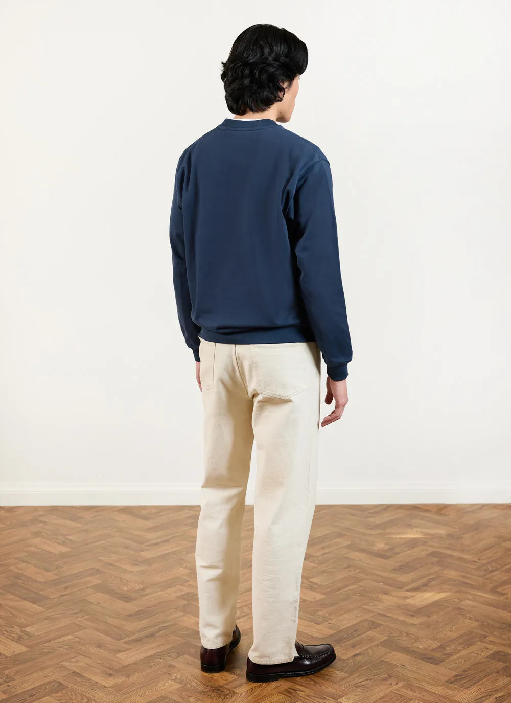 Perci Chainstitch Sweatshirt | Navy sold by Percival product image thumbnail 5