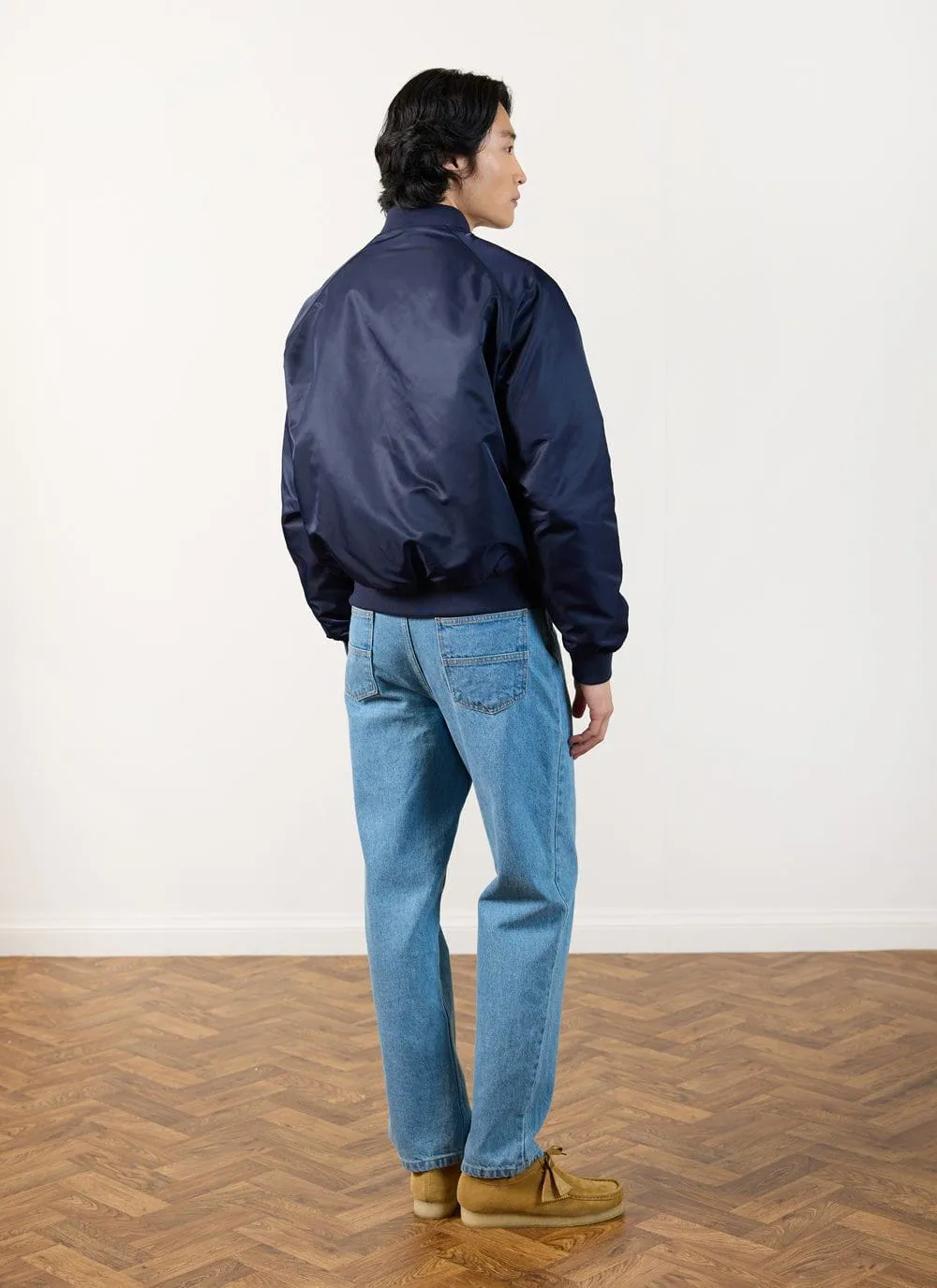 Bomber Jacket | Nylon | Midnight with Olive sold by Percival product image thumbnail 4