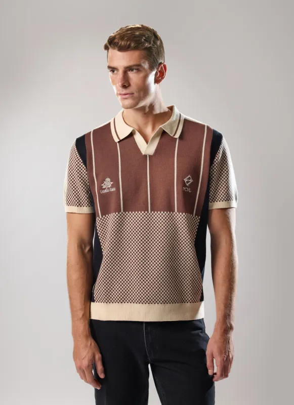 Knitted Stripe Shirt | Umbro x Percival | Multi sold by Percival