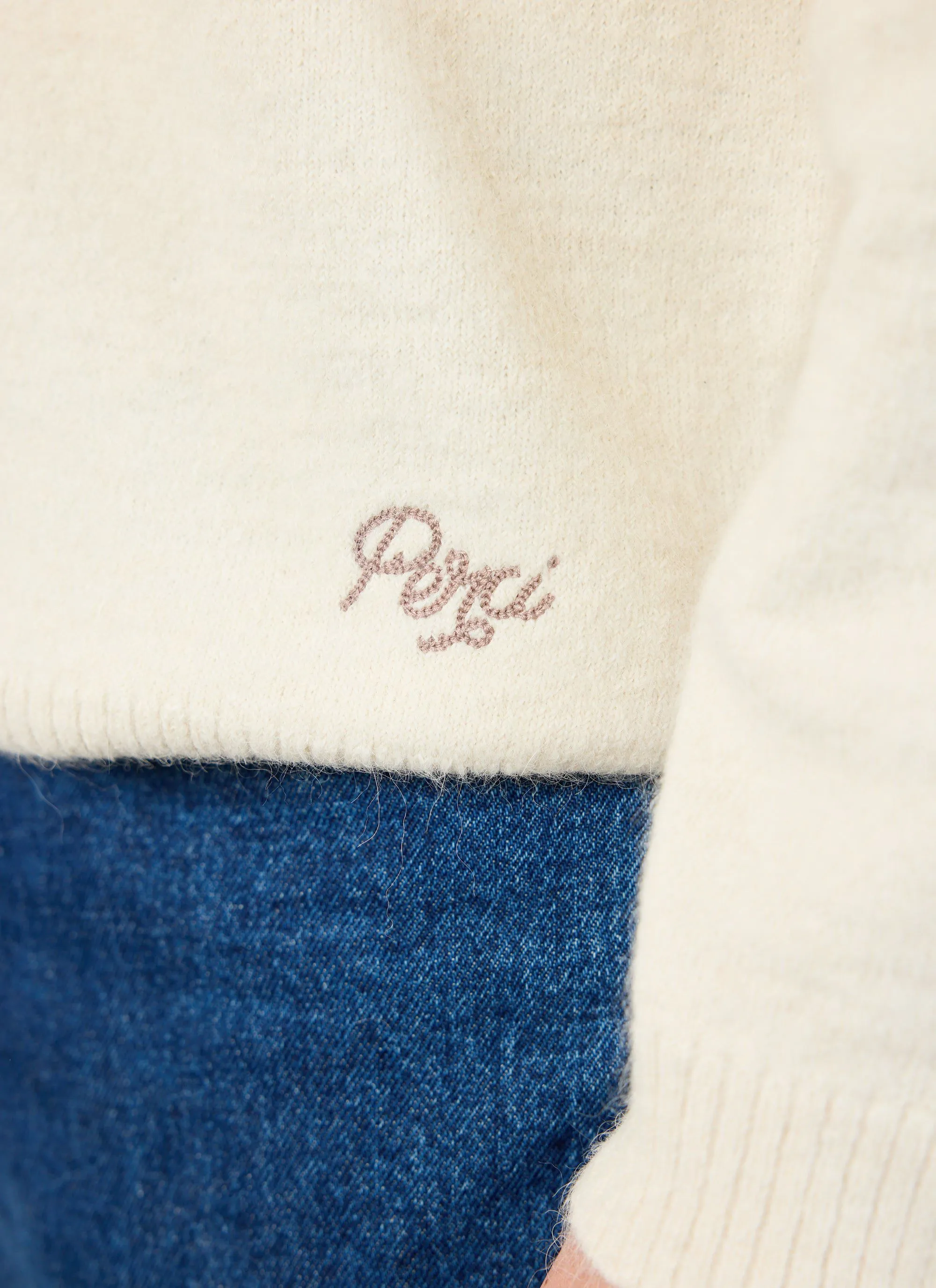 Rugby Polo | Alpaca Wool | Ecru sold by Percival product image thumbnail 4