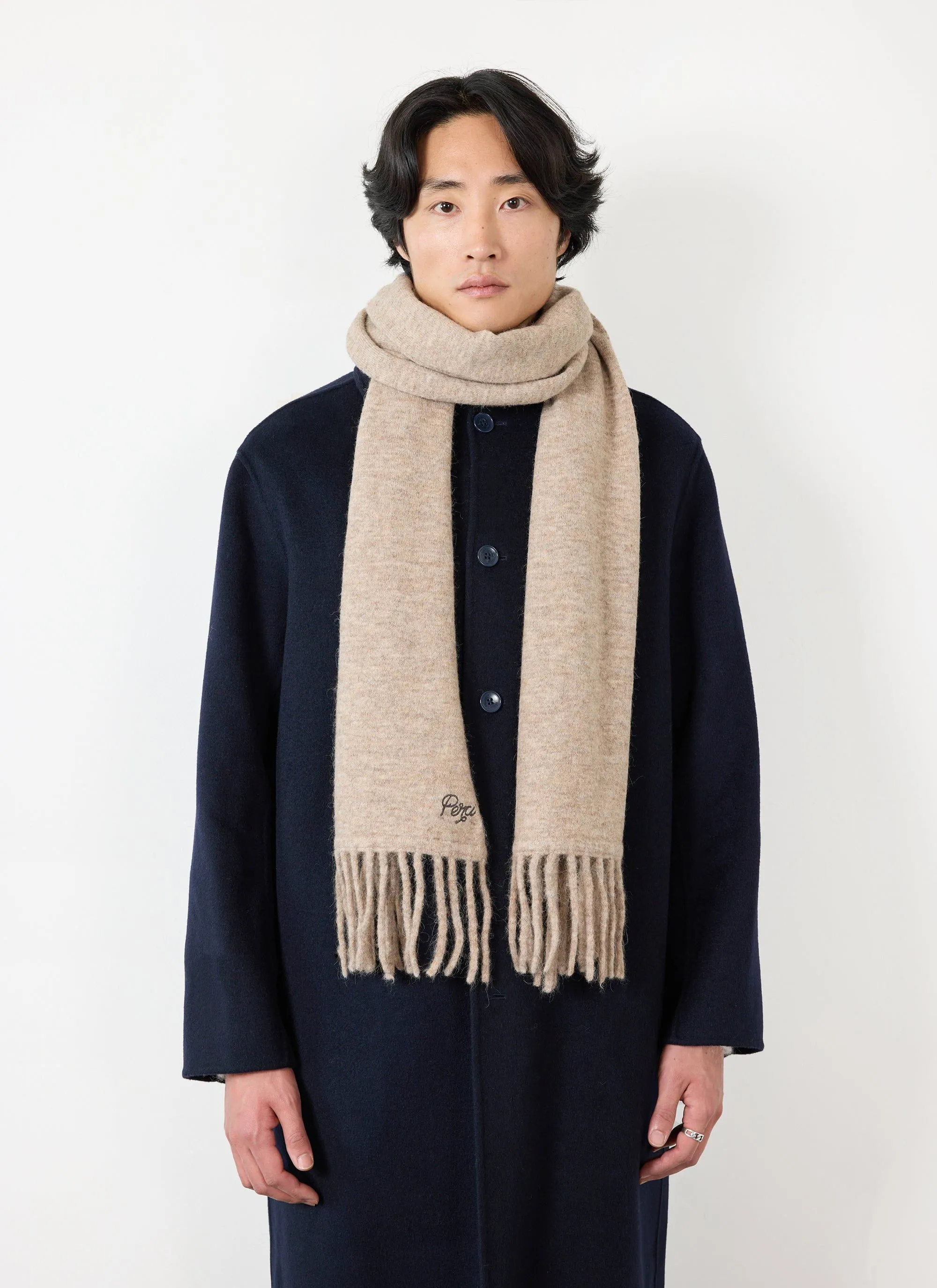 Static Scarf | Mohair | Oak sold by Percival