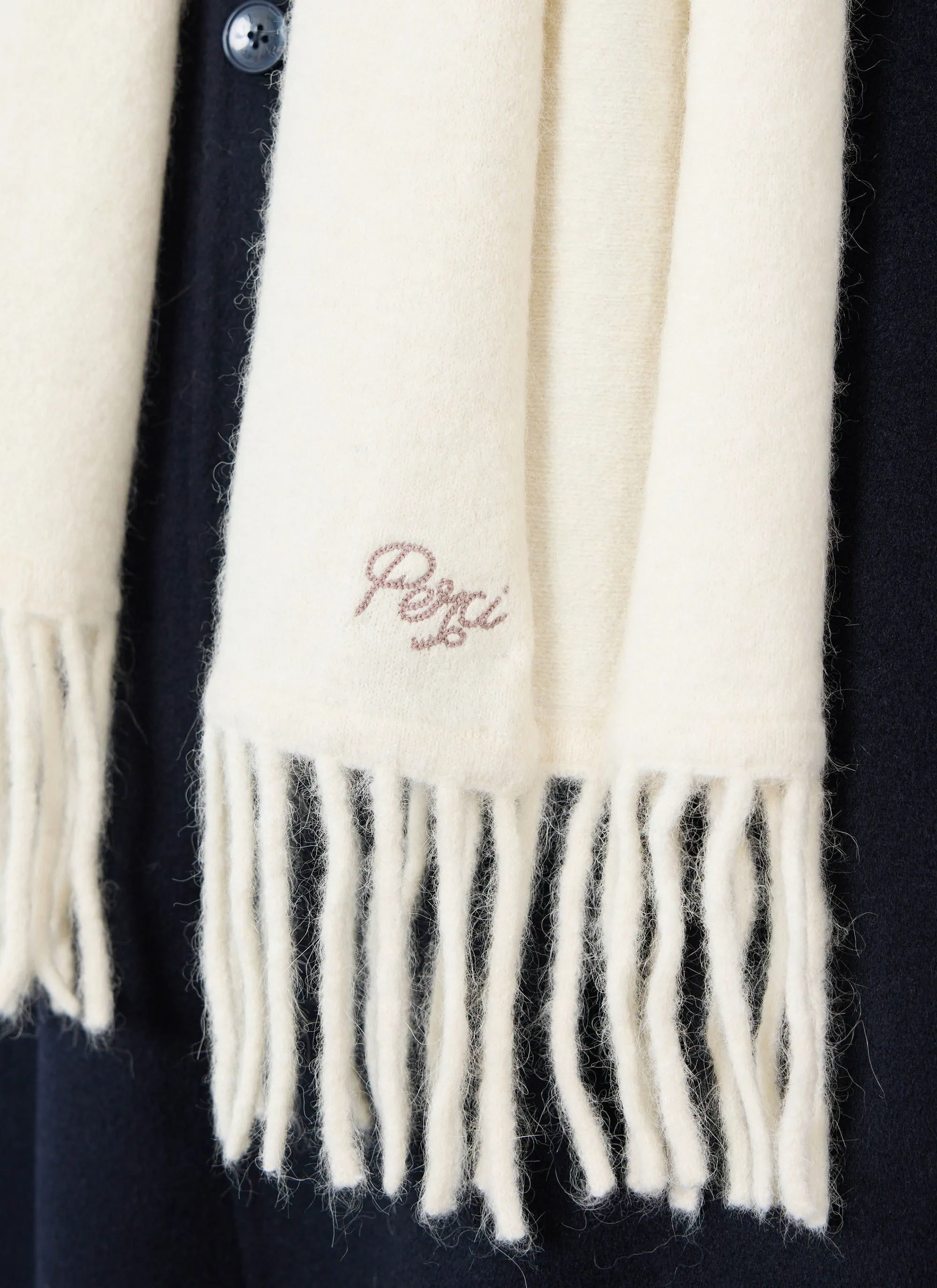 Static Scarf | Mohair | Ecru sold by Percival product image thumbnail 2