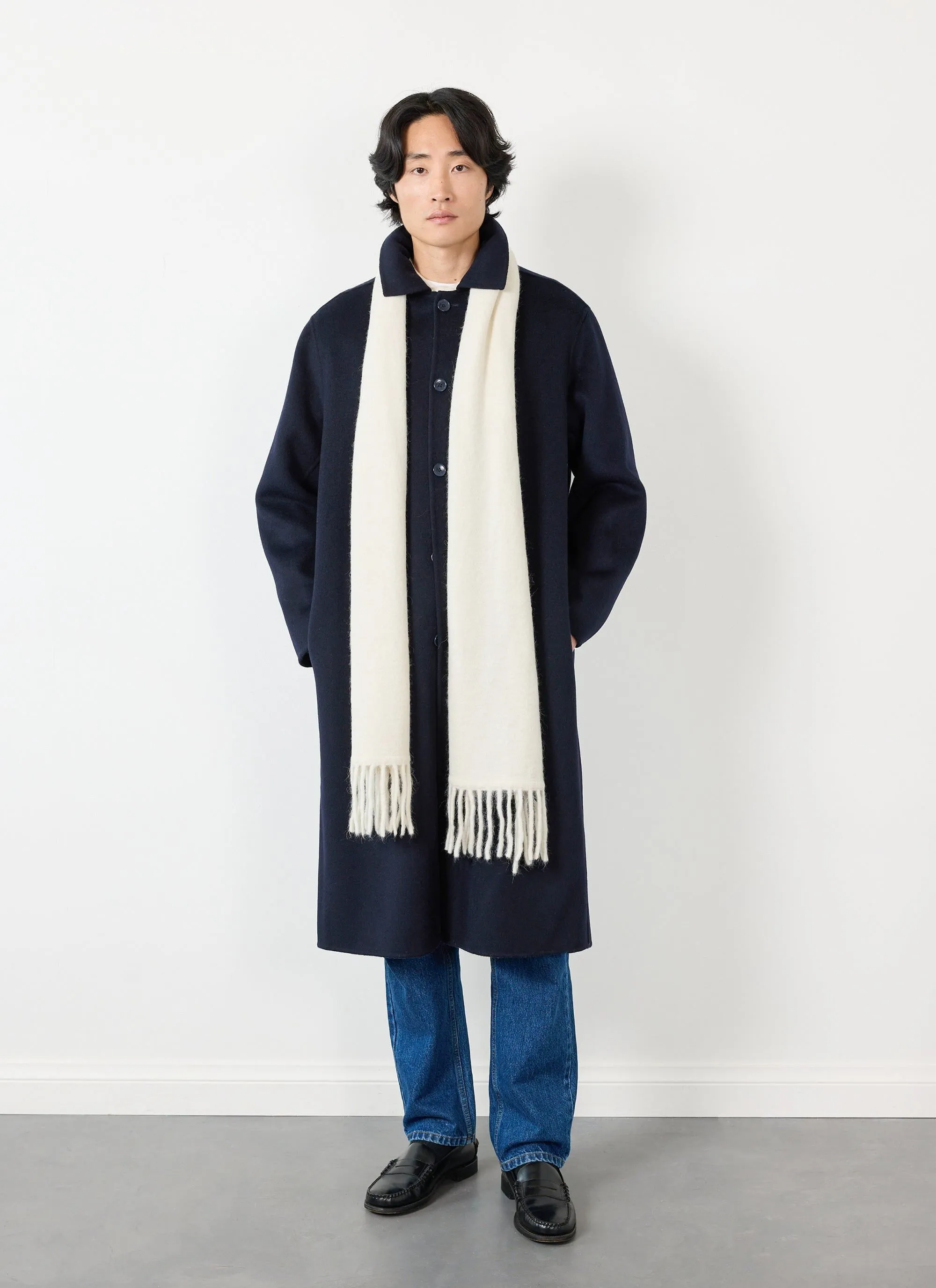 Static Scarf | Mohair | Ecru sold by Percival