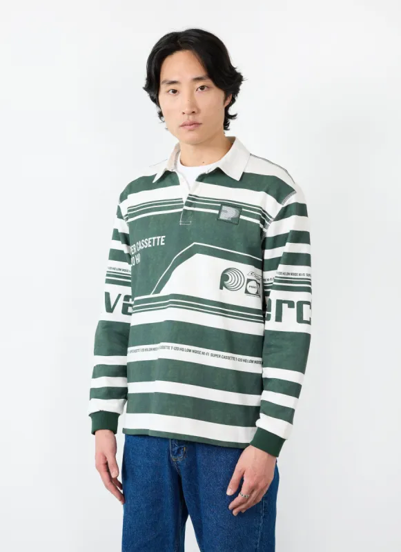Super Cassette Rugby | Cotton | Forest sold by Percival