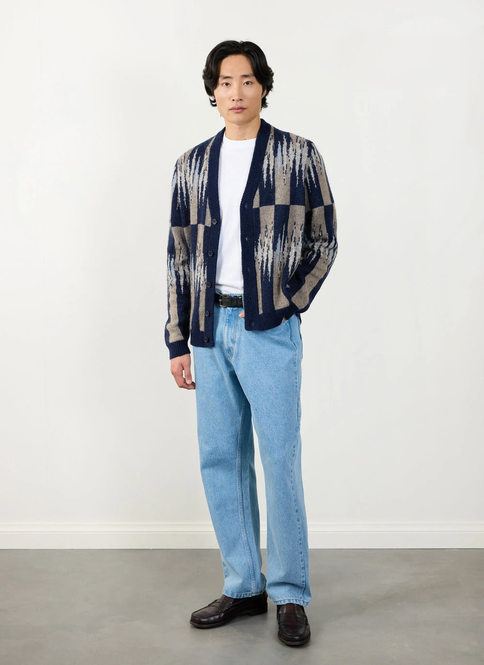 Chromatic Cardigan | Mohair | Ecru sold by Percival