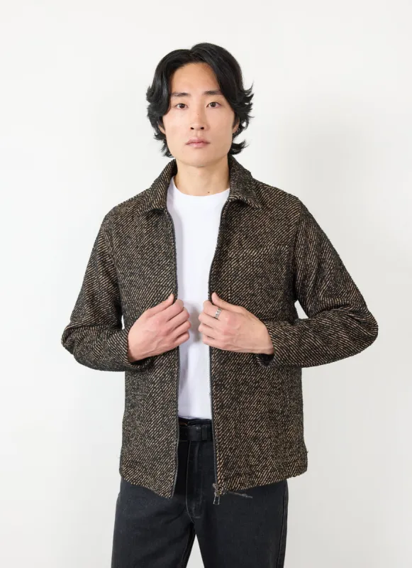 Zip Overshirt | Twill | Oak sold by Percival