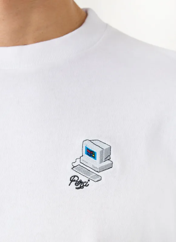 Computer Oversized T Shirt | Organic Cotton | White sold by Percival