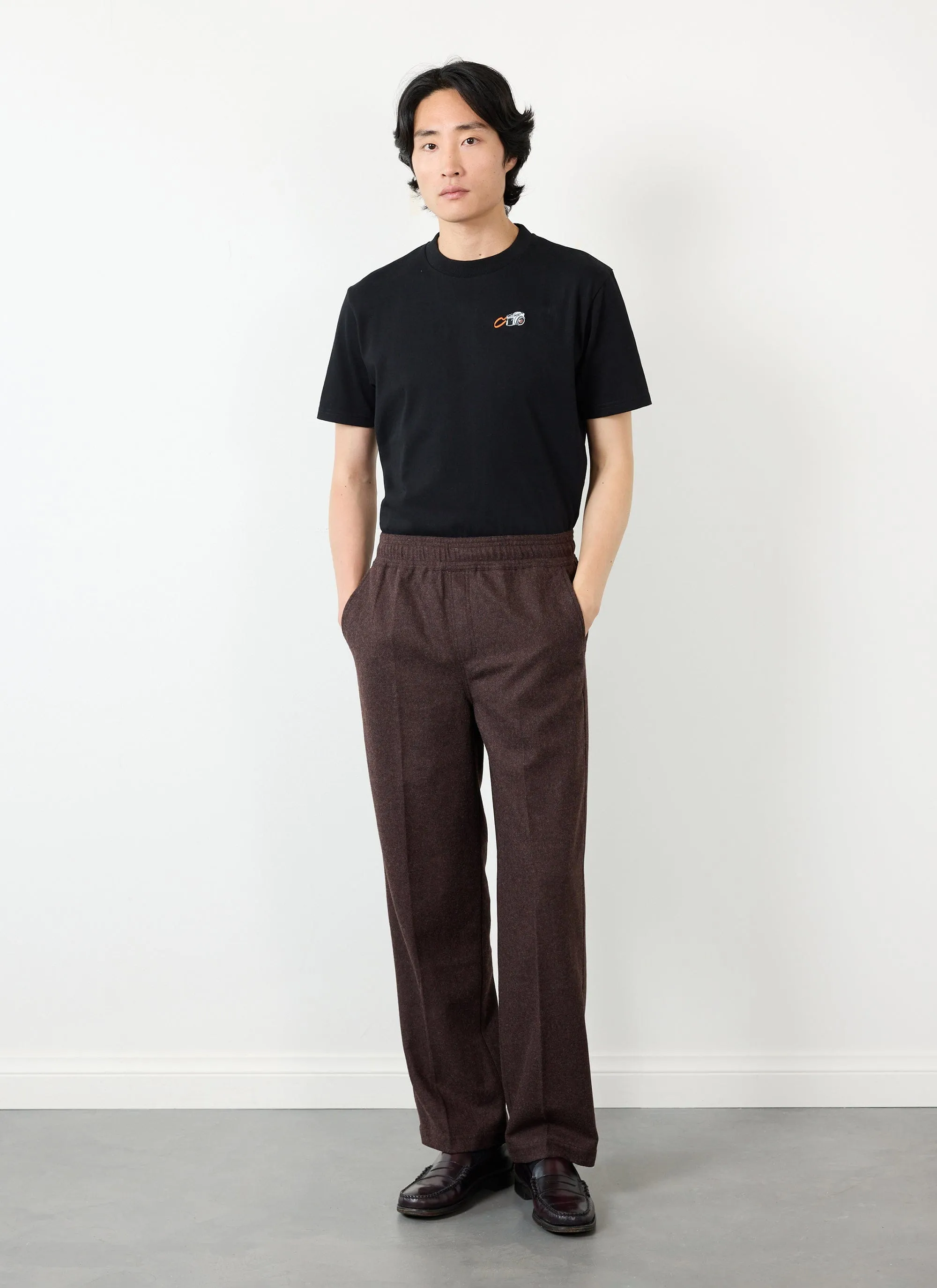 Camera T Shirt | Organic Cotton | Navy sold by Percival