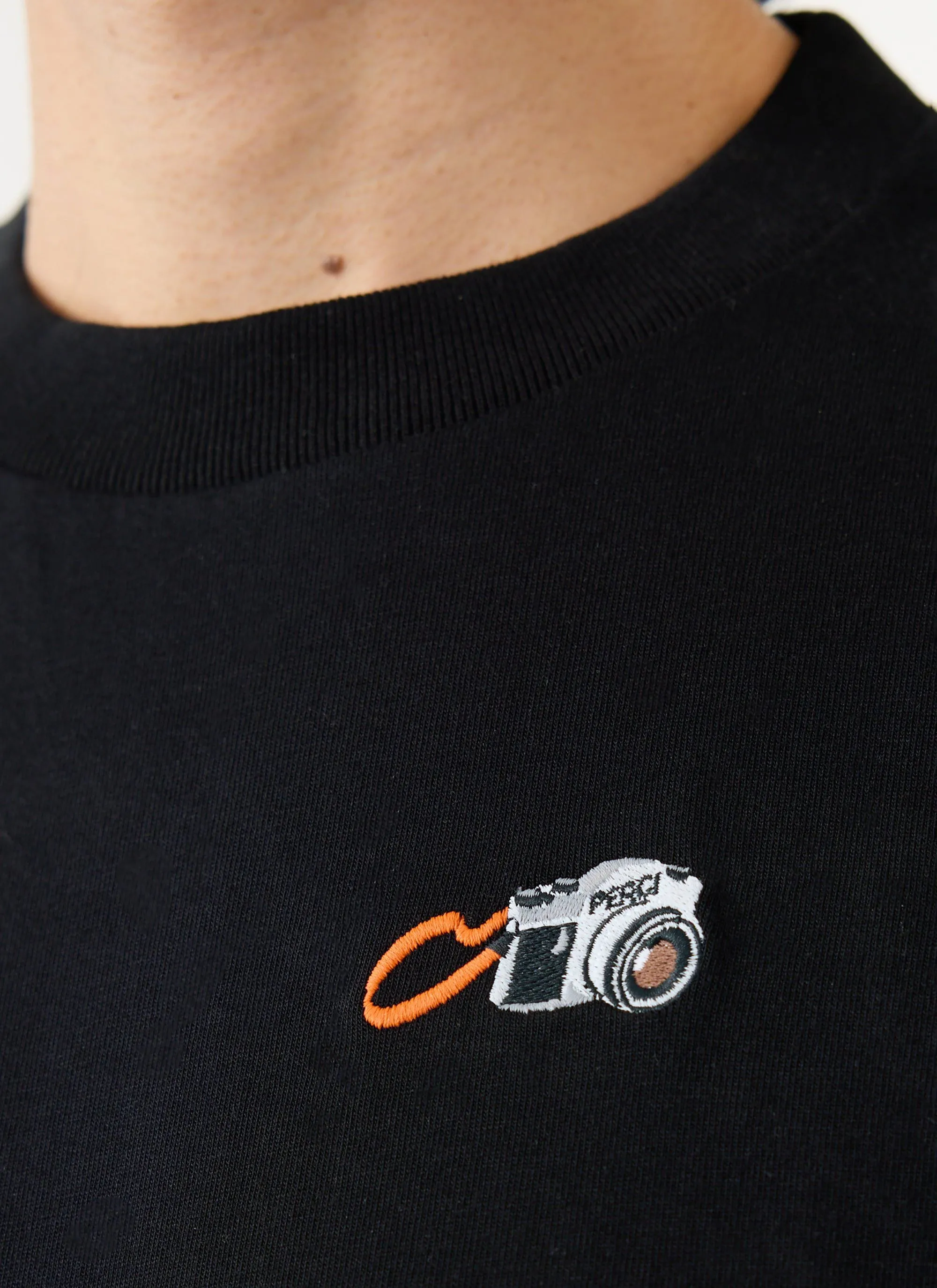 Camera T Shirt | Organic Cotton | Navy sold by Percival product image thumbnail 2