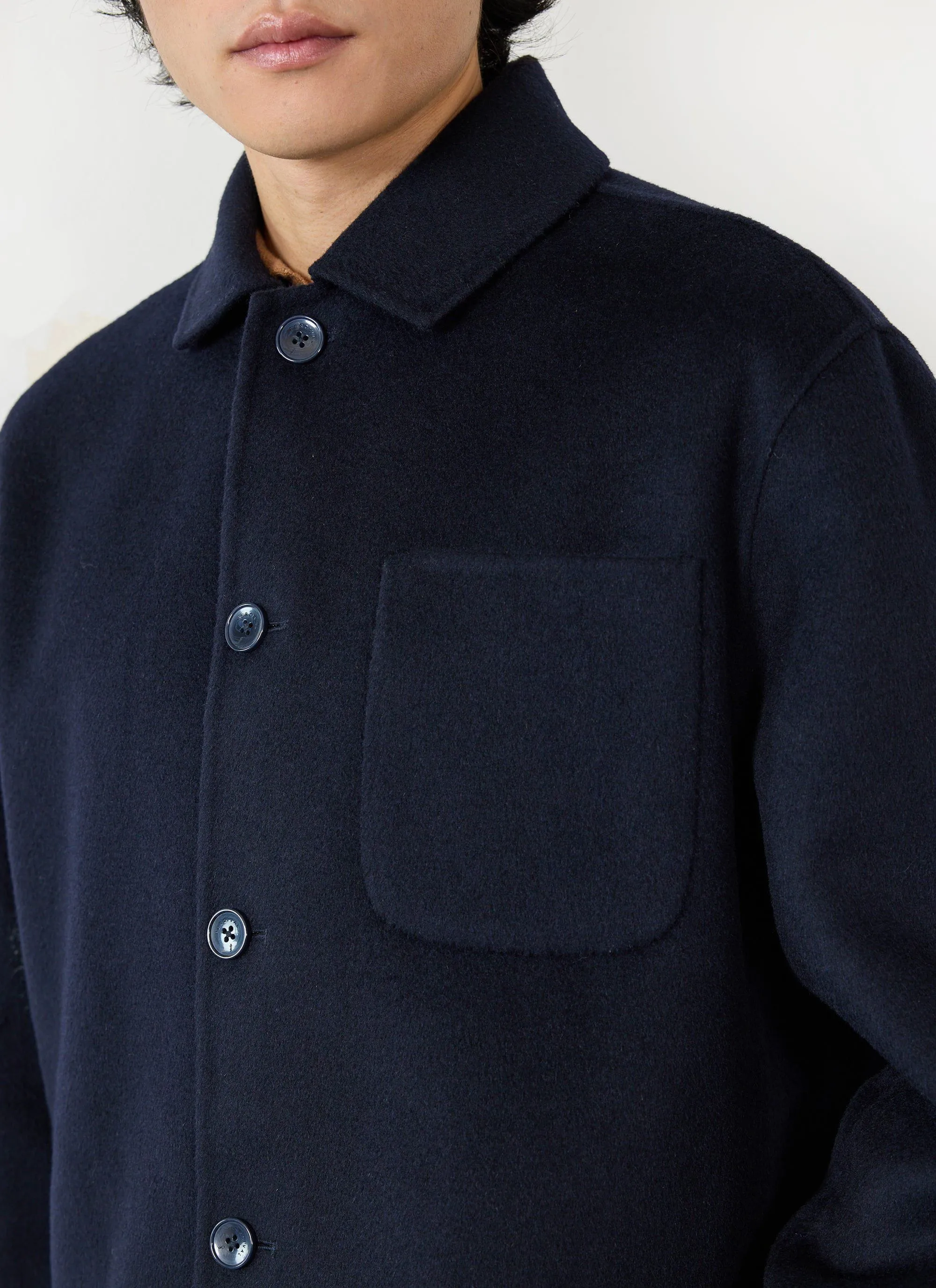 Overshirt | Wool | Navy sold by Percival product image thumbnail 5