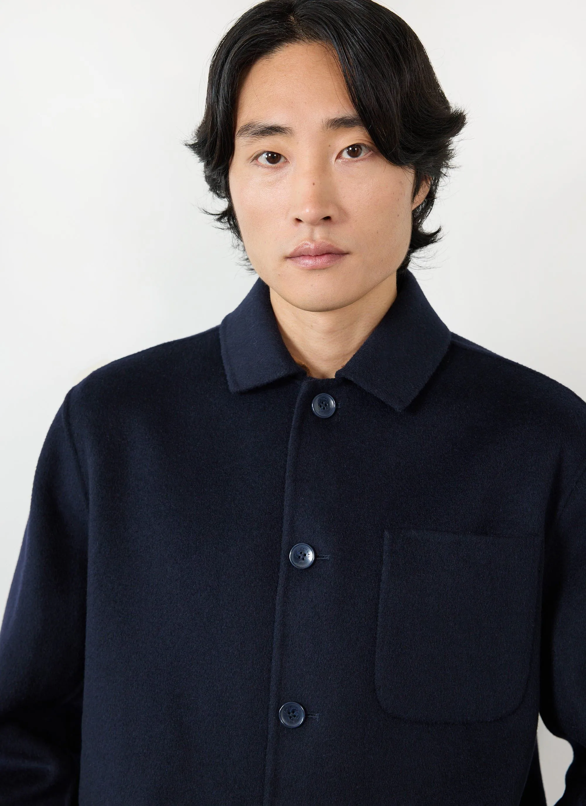 Overshirt | Wool | Navy sold by Percival product image thumbnail 3