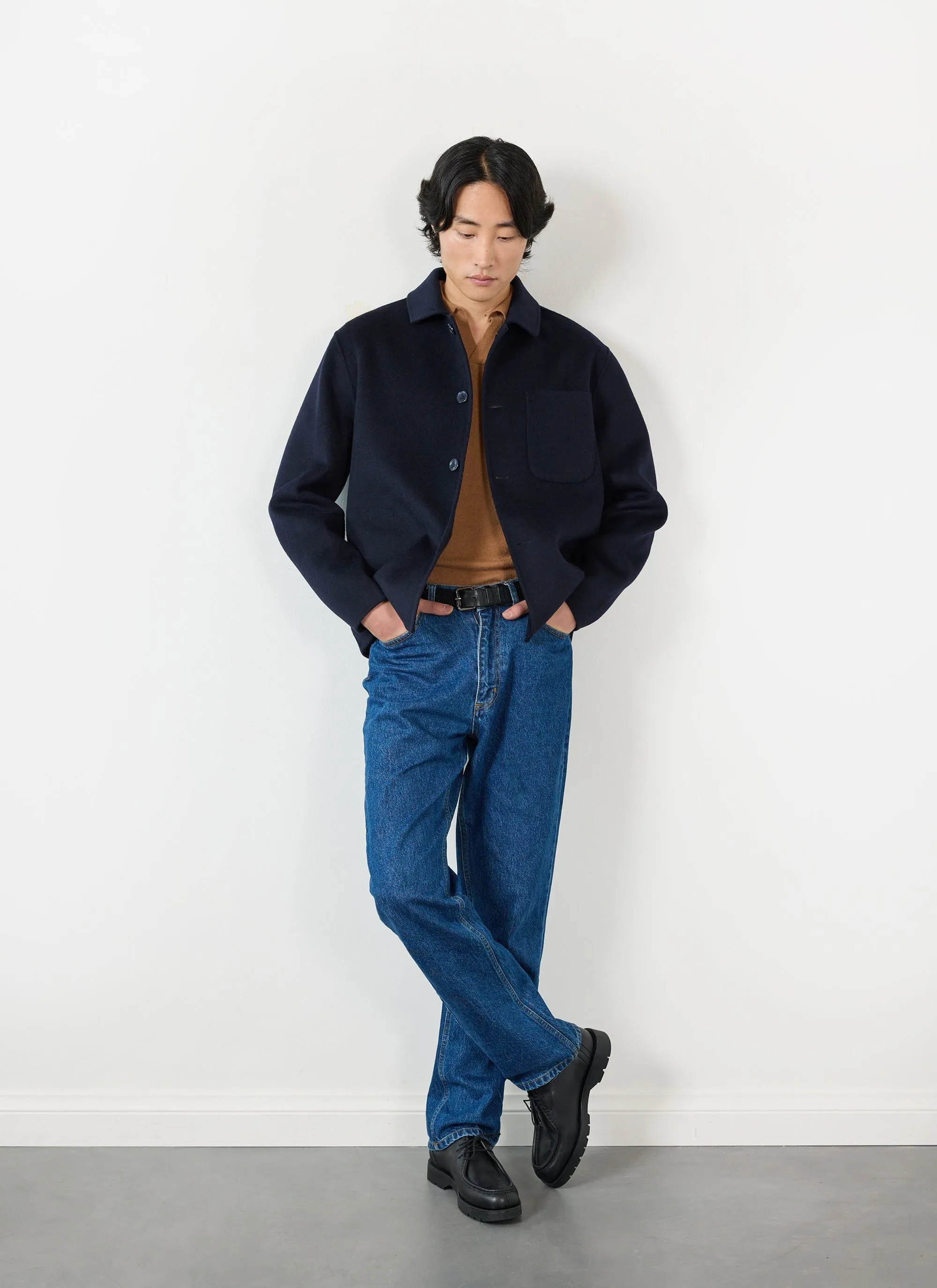 Overshirt | Wool | Navy sold by Percival product image thumbnail 4