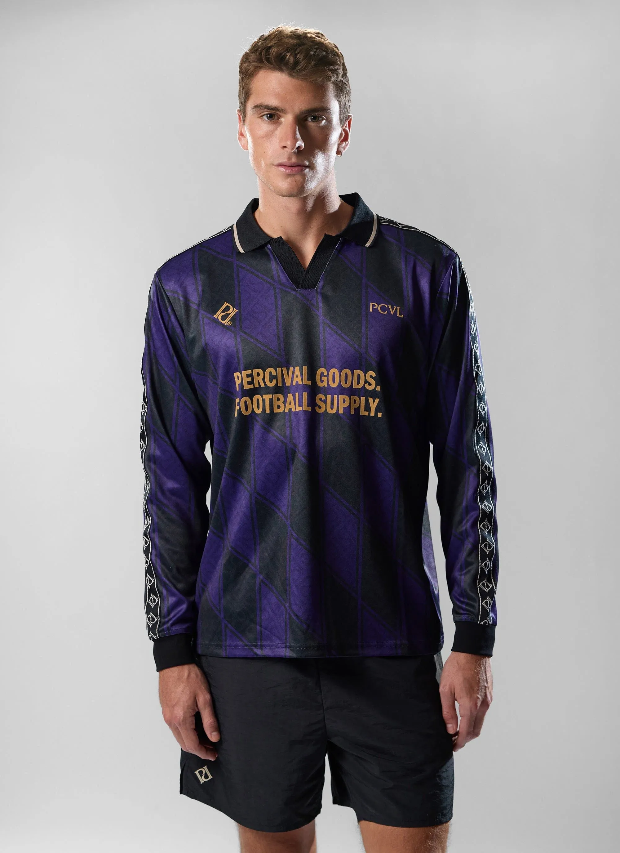 PCVL Long Sleeve Football Top | Black sold by Percival