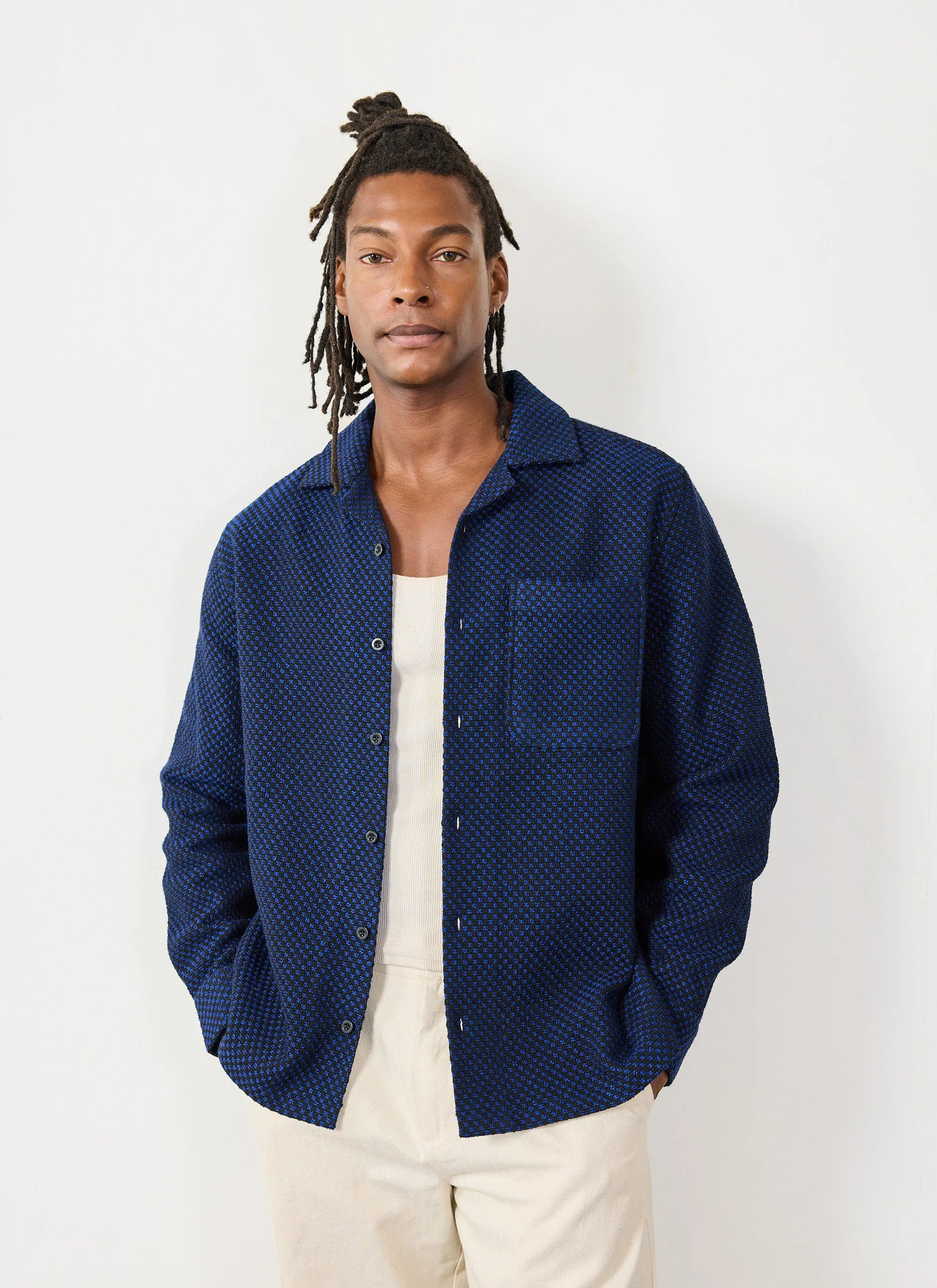 Signal Ashdown Shirt | Cotton | Black with Navy sold by Percival product image thumbnail 3