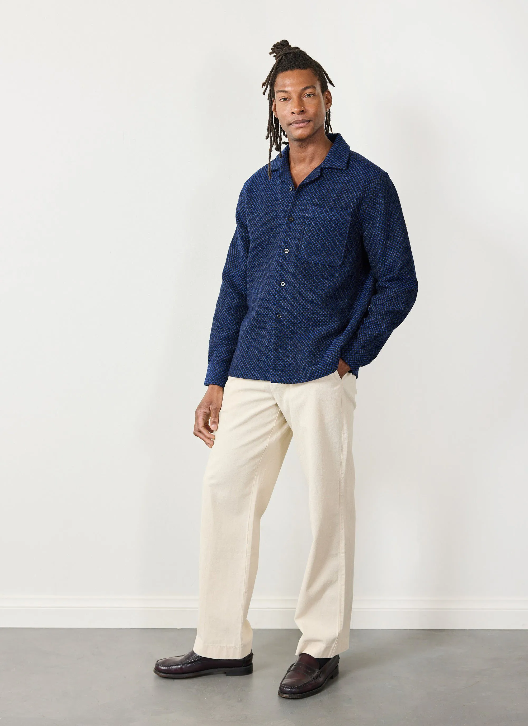 Signal Ashdown Shirt | Cotton | Black with Navy sold by Percival product image thumbnail 5