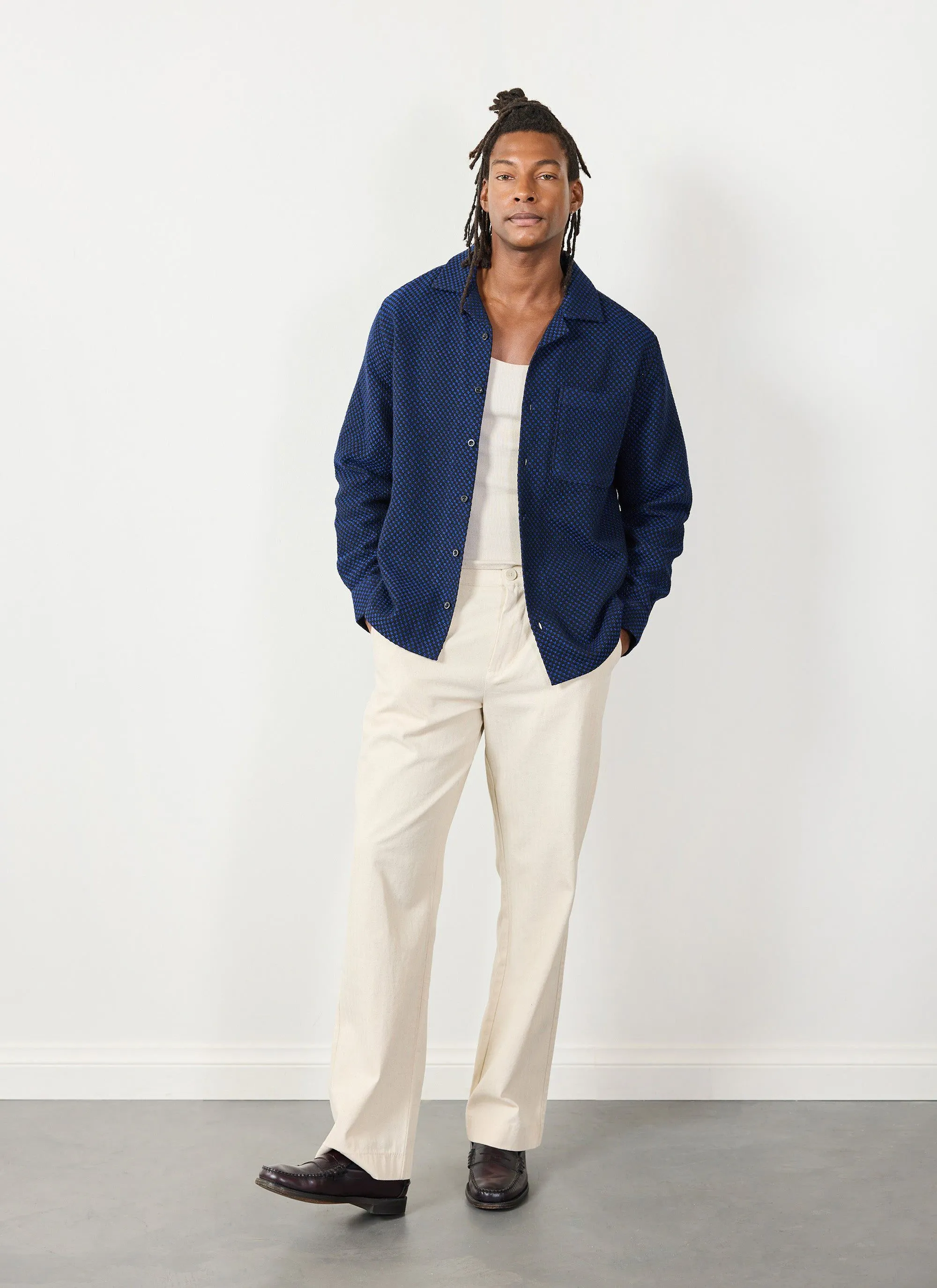 Signal Ashdown Shirt | Cotton | Black with Navy sold by Percival product image thumbnail 4