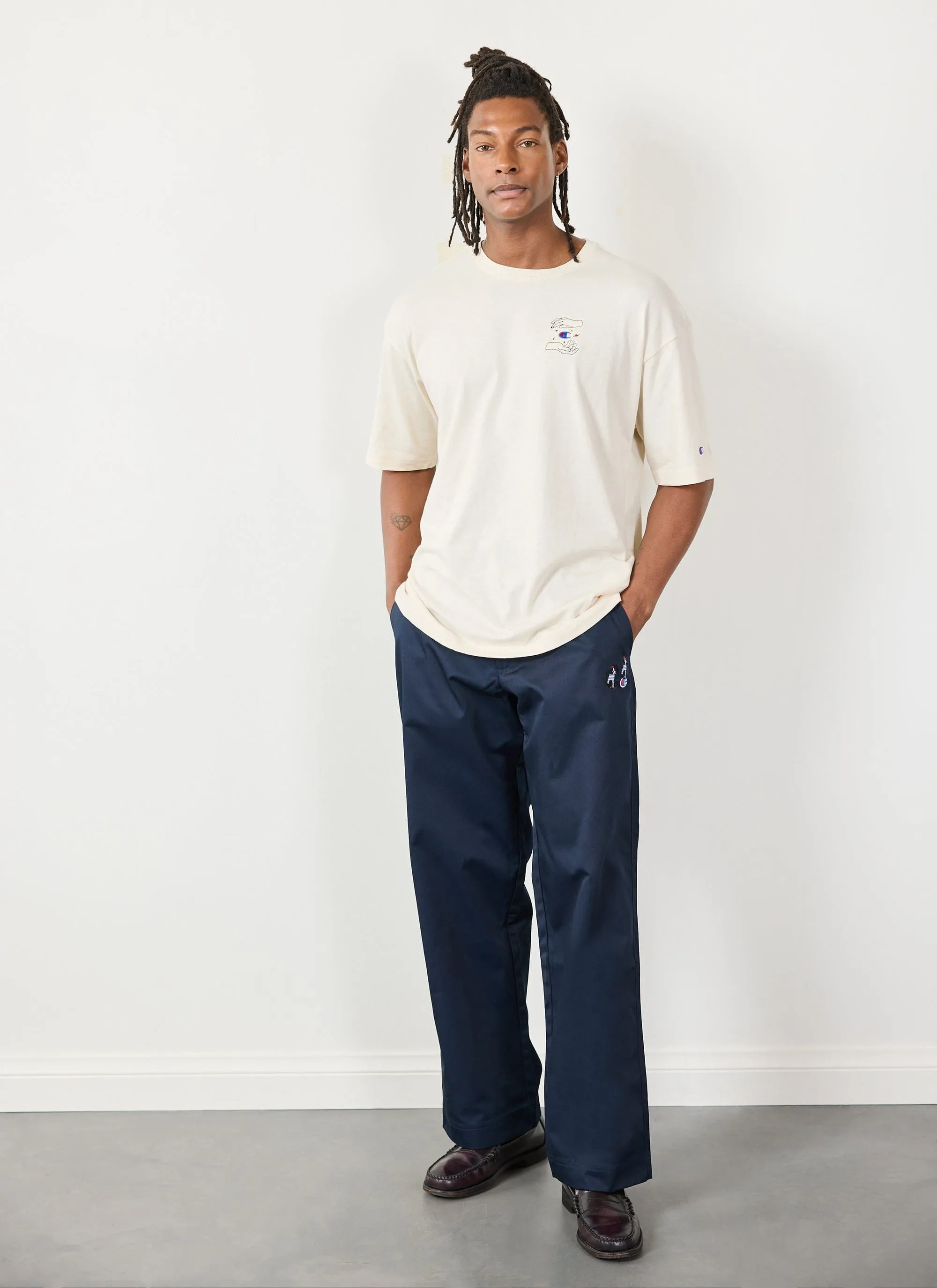 Mystic Hands Oversized T Shirt | Champion and Percival | Ecru sold by Percival product image thumbnail 3