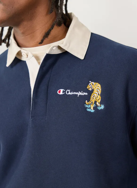 Tiger Rugby Polo | Champion and Percival | Navy sold by Percival