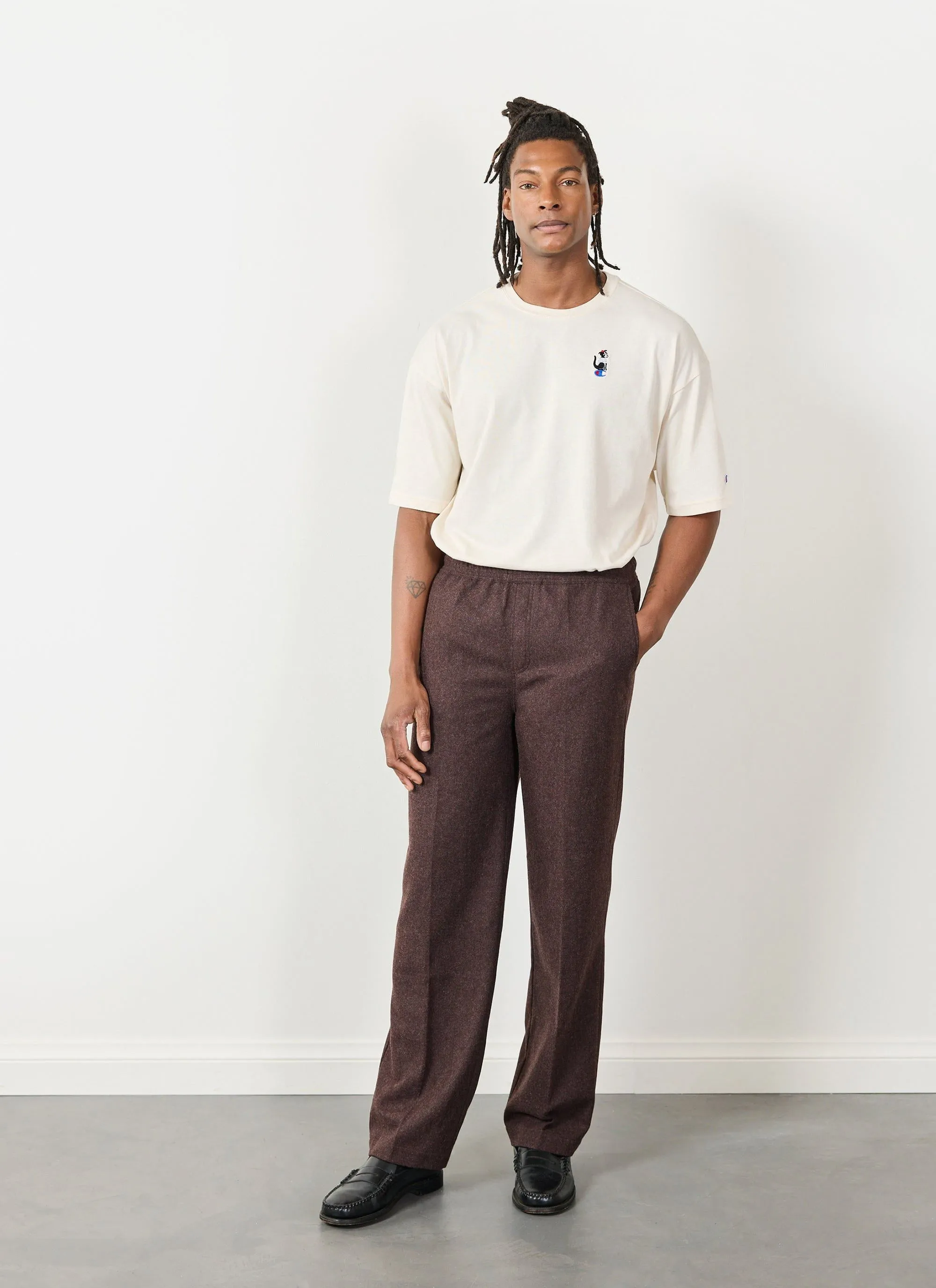 Beret Dog Oversized T Shirt | Champion and Percival | Ecru sold by Percival product image thumbnail 4