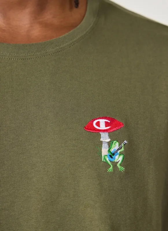 Shroom Frog Oversized T Shirt | Champion and Percival | Forest sold by Percival