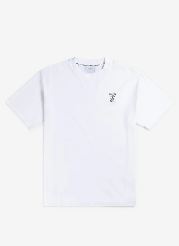 PCVL Martini Oversized T Shirt | Cotton | White sold by Percival