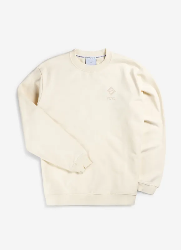 PCVL Loom Match Sweatshirt | Cotton | Ecru sold by Percival